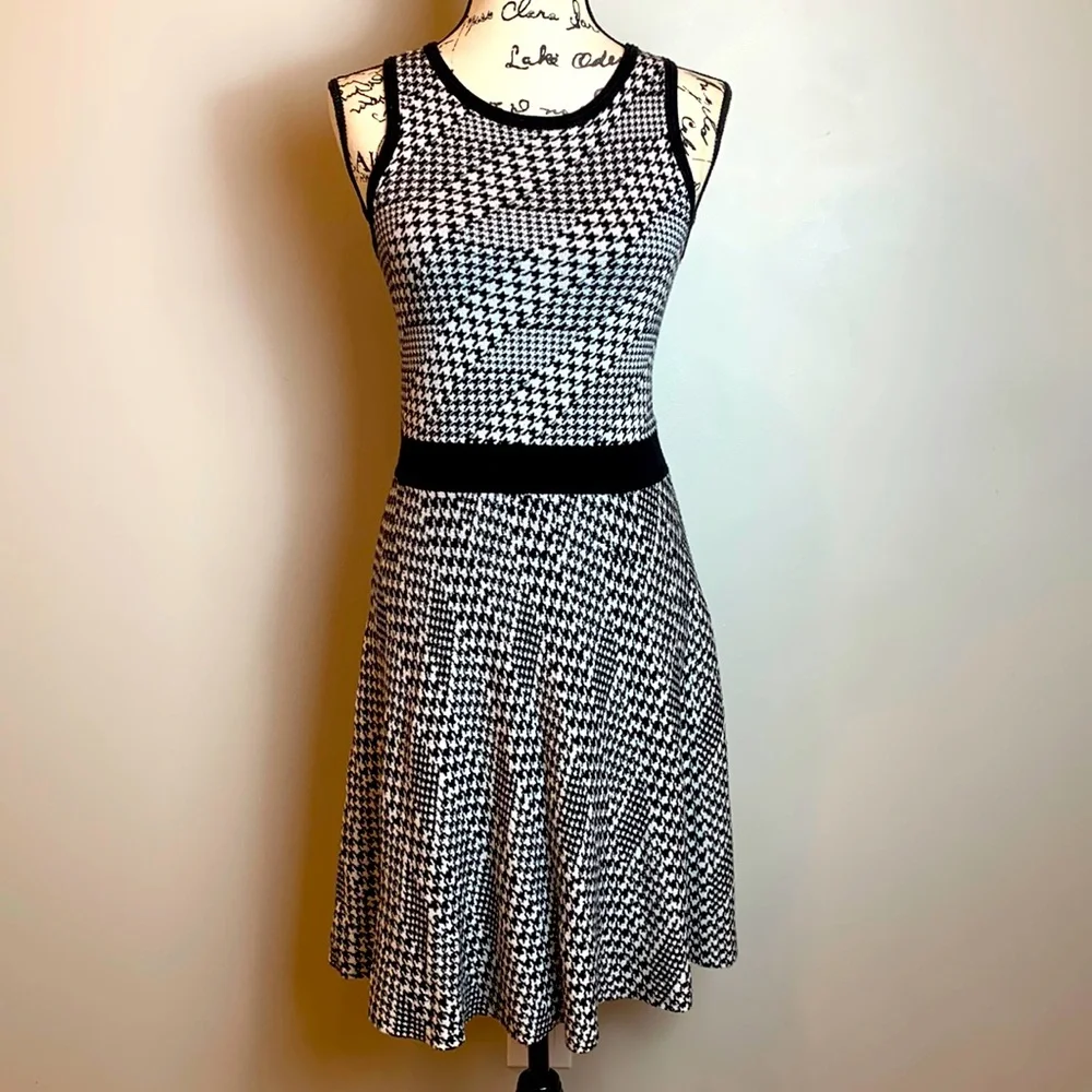 41 Hawthorn Herringbone Fit & Flare Tank Dress